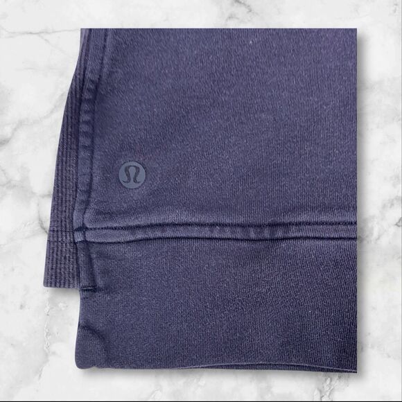 Lululemon Women size 8 Press Pause Crewneck Pullover Sweatshirt Navy - Picture 3 of 16